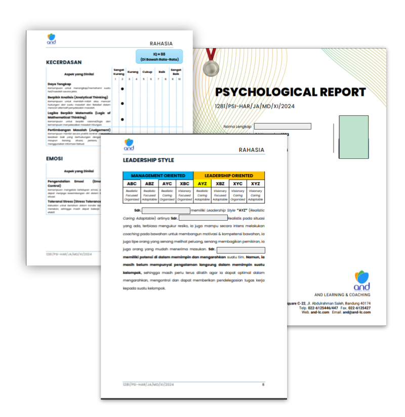 Showcase Laporan Psikotest